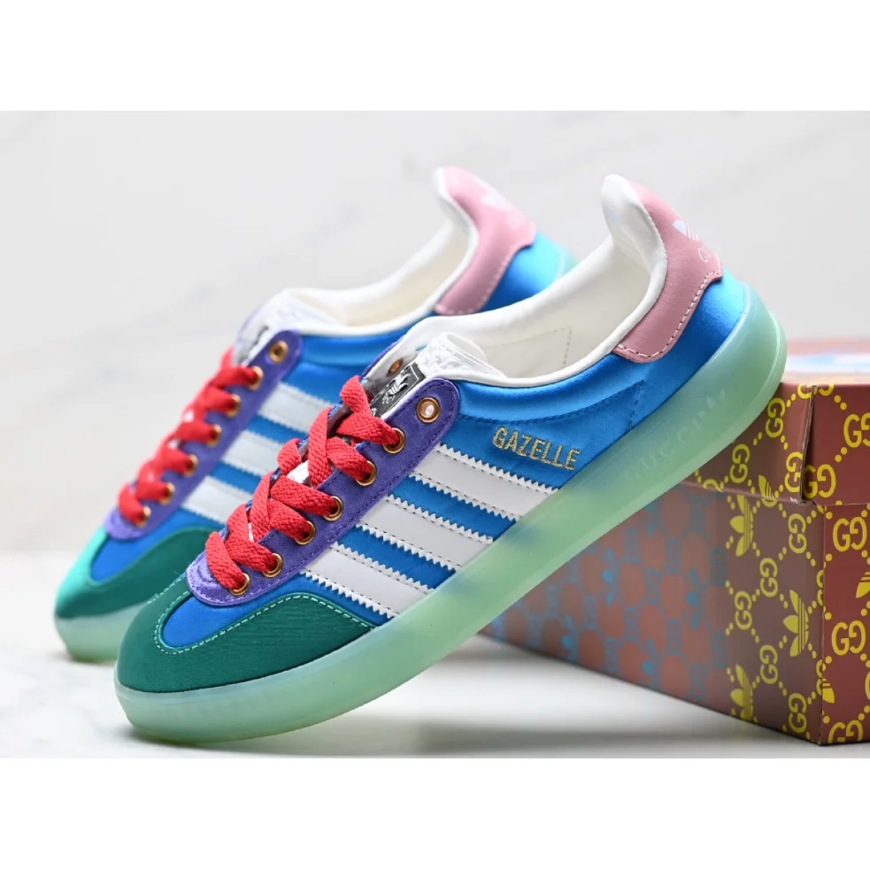 Adidas Adidas Gazelle Blue/Red/Green Sneakers Blue - 1