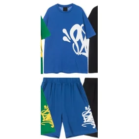 A Bathing Ape A Bathing Ape BAPE STA Deep Blue T-Shirt & Shorts Set Blue - 1