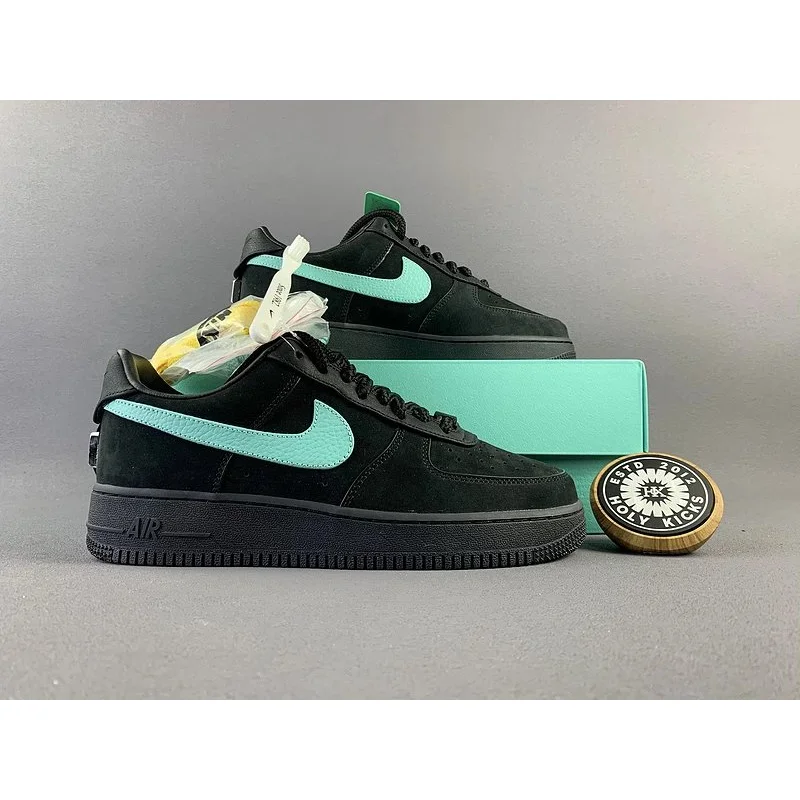 Nike Nike Air Force 1 Black/Tiffany Blue Sneakers Black - 1
