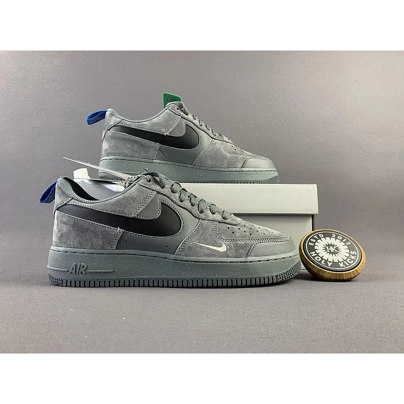 Nike Nike Air Force 1 Grey Suede Low Sneakers Grey - 1