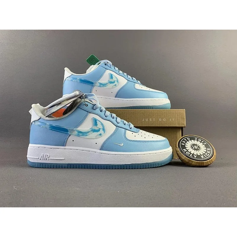 Nike Nike Air Force 1 University Blue Sail Sneakers Blue - 1