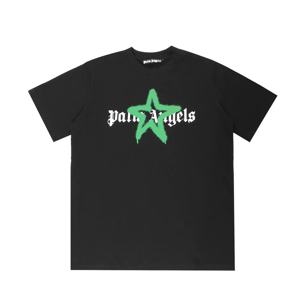 Palm Angels Palm Angels Track Star T-Shirt Black/Green Print Black - 1