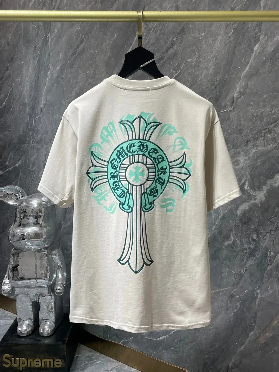Chrome Hearts Chrome Hearts Cross Print T-Shirt B737 Beige Beige - 1