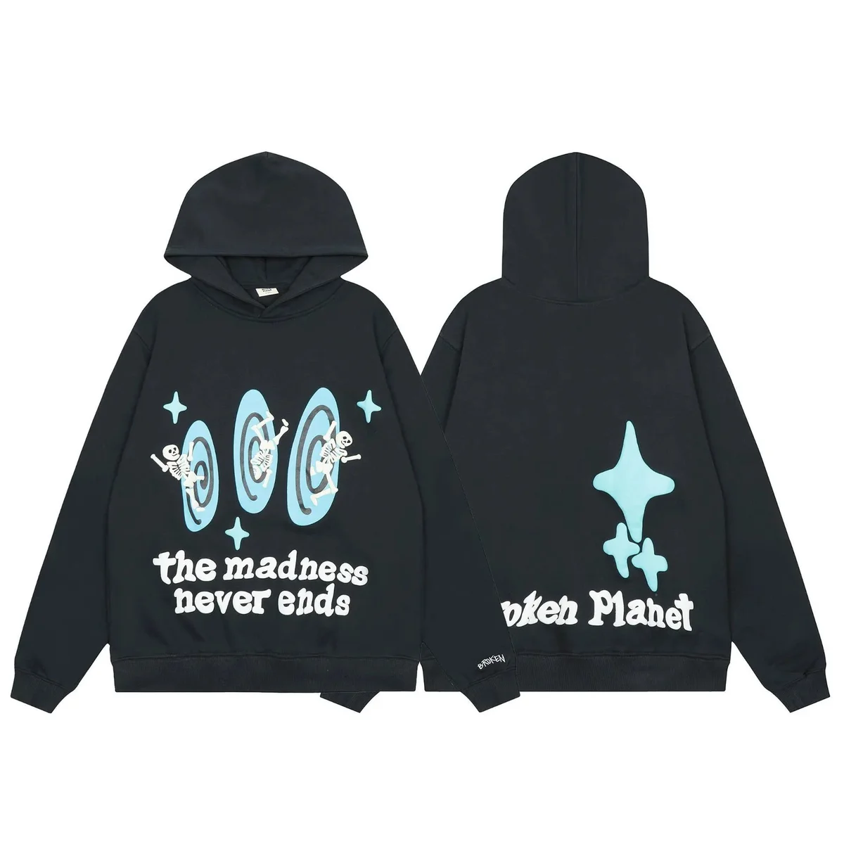 Other Unisex The Madness Never Ends Hoodie Black Black - 1