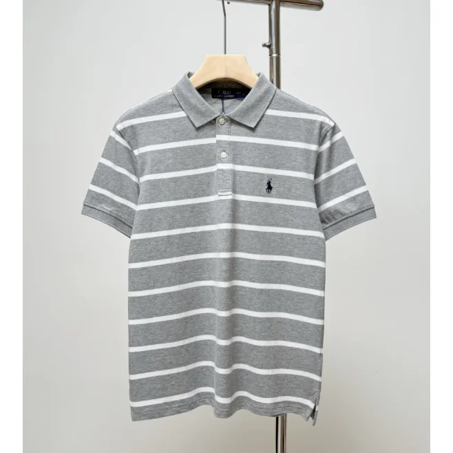 Polo Ralph Lauren Ralph Lauren Striped Polo Shirt Grey/White Grey - 1