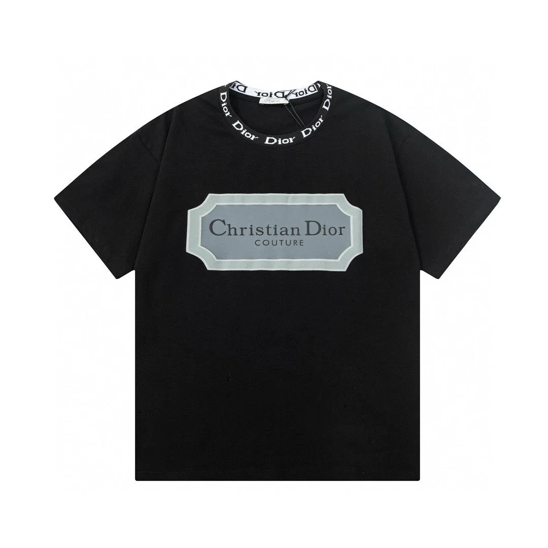 Dior Christian Dior Couture Black Logo T-Shirt Black - 1