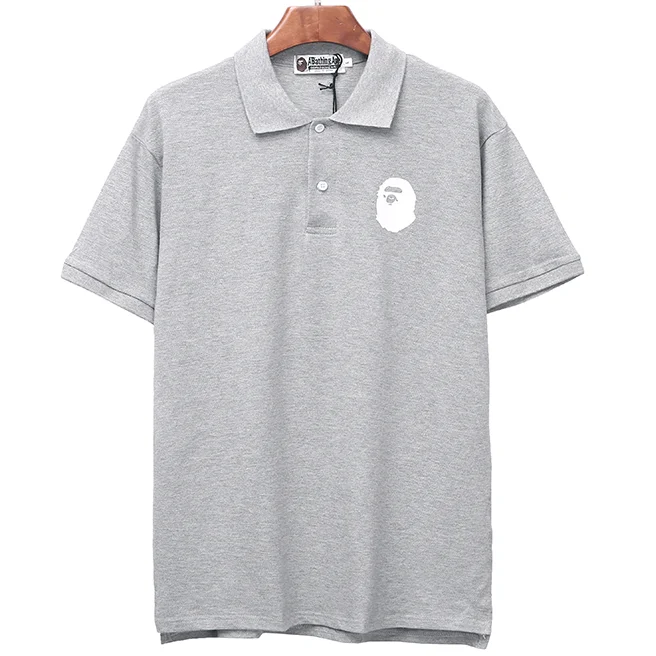 A Bathing Ape BAPE Grey Baby Milo Polo Shirt Grey - 1