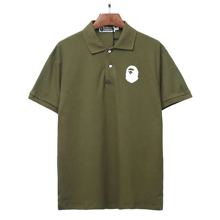 A Bathing Ape A Bathing Ape BAPE STA Olive Green Polo Shirt Green - 1