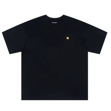 Carhartt Carhartt Classic Logo T-Shirt Navy Yellow Navy - 1