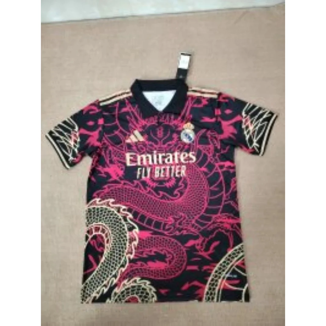 Adidas Adidas Real Madrid Dragon Jersey Black/Pink Black - 1