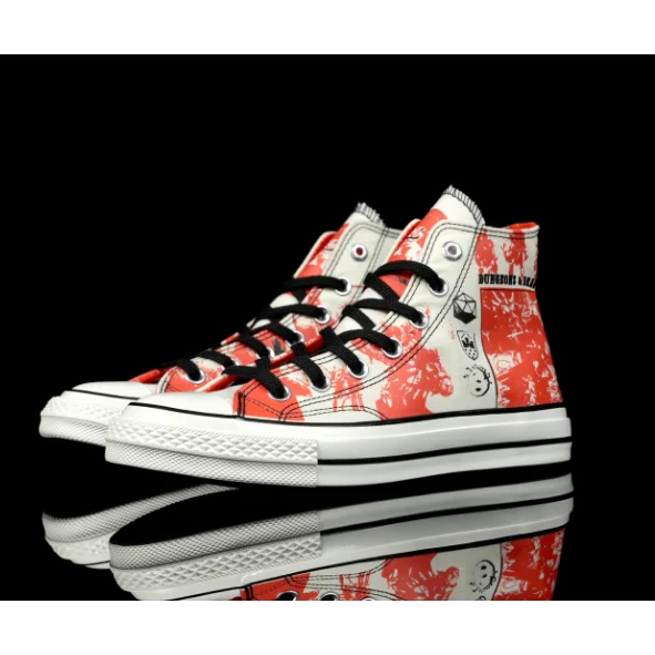 Converse Converse Chuck Taylor Red & White Canvas Sneakers Red - 1