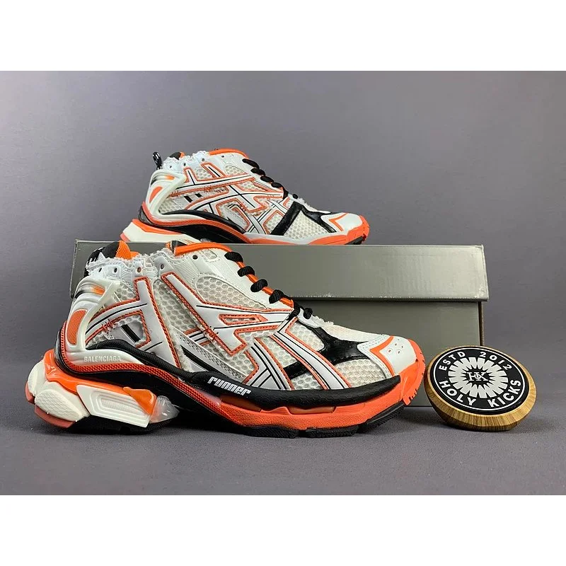 Balenciaga Balenciaga Triple S Track.3 White/Orange Sneakers White - 1