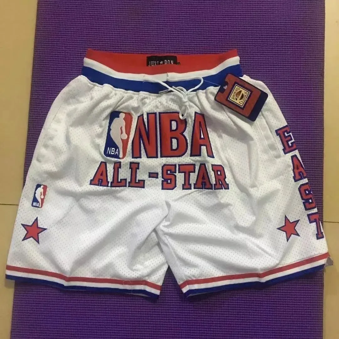 Other NBA All-Star White Mesh Basketball Shorts White - 1
