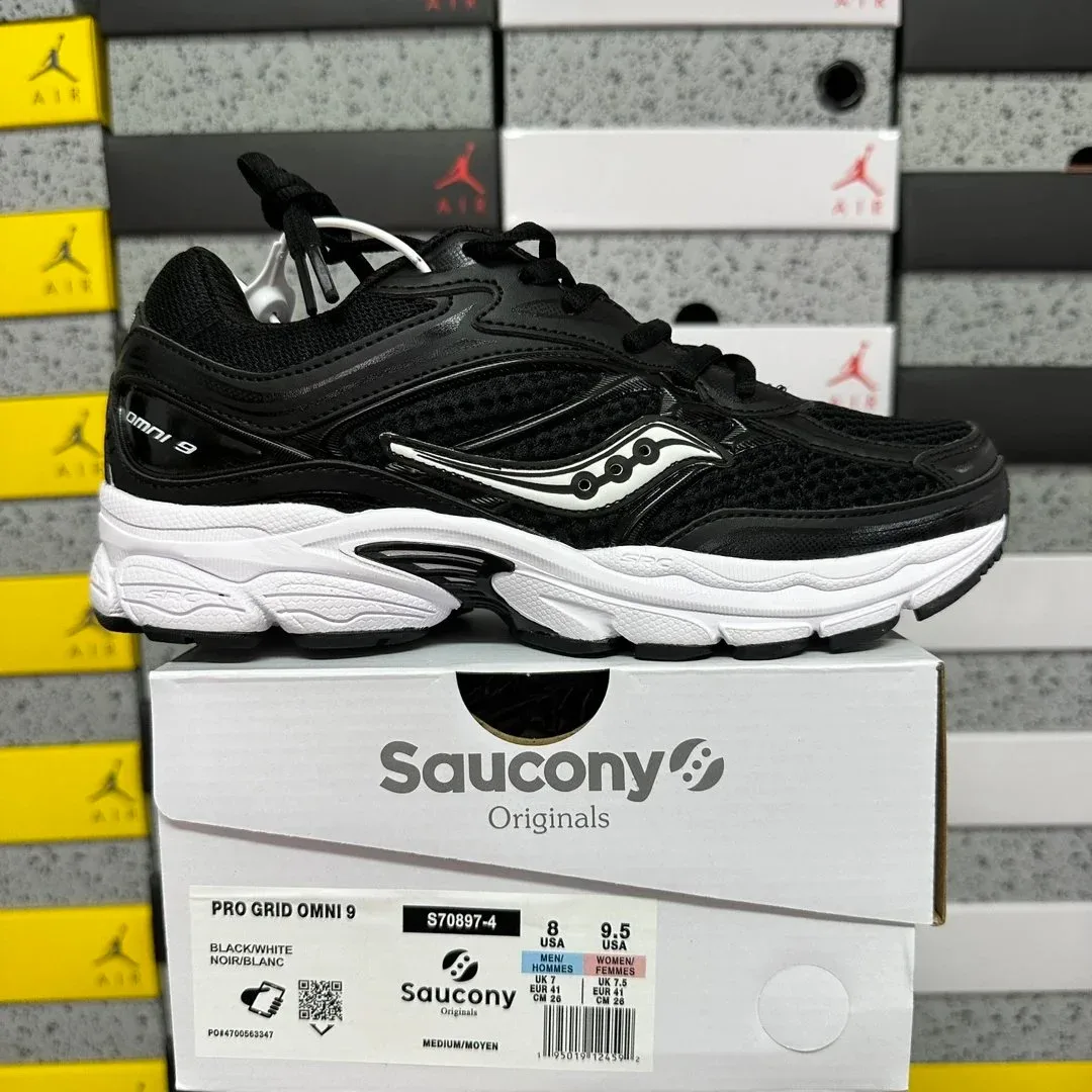 Saucony Saucony Pro Grid Omni 9 Black/White Sneakers Black - 1