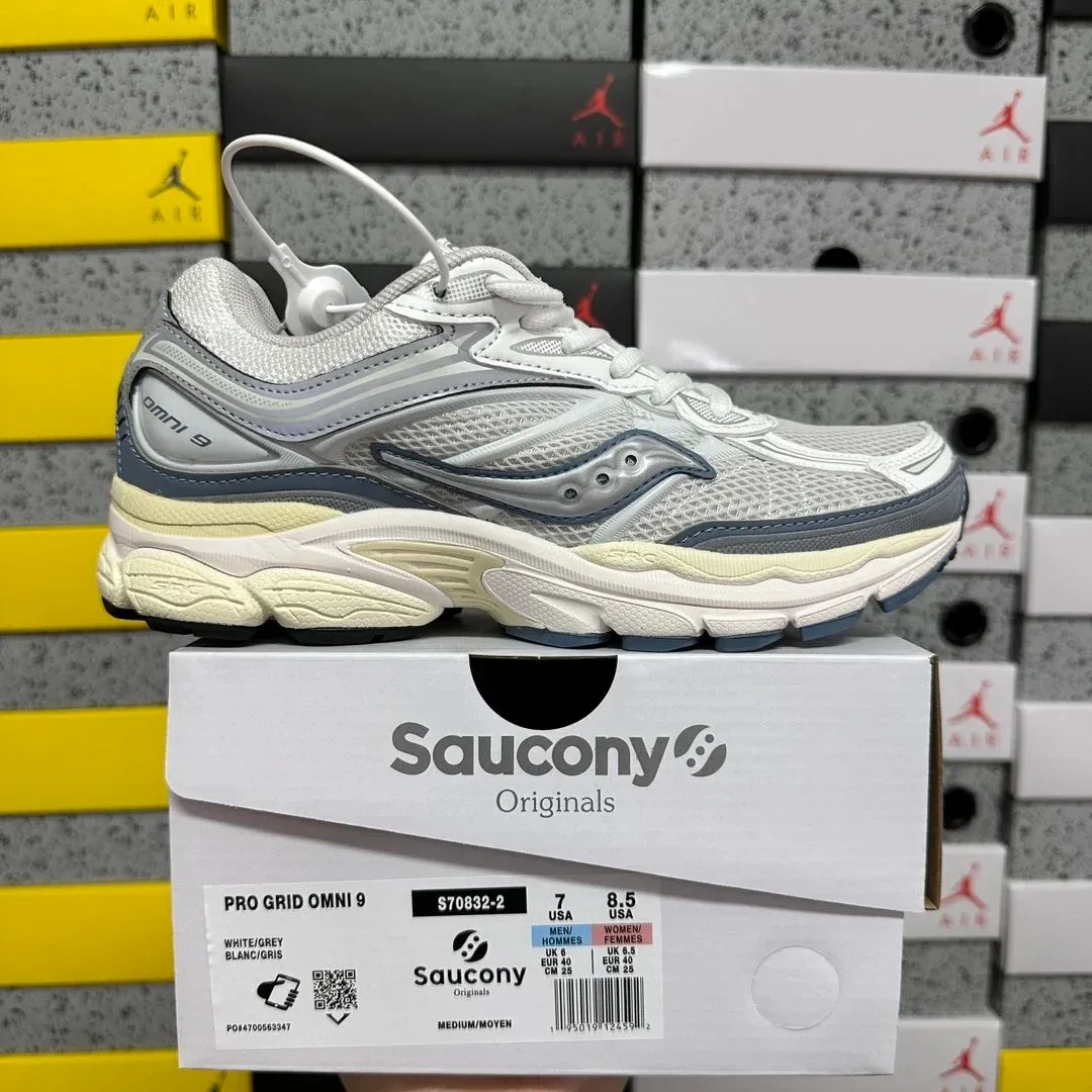 Saucony Saucony Pro Grid Omni 9 White/Grey Sneakers White - 1