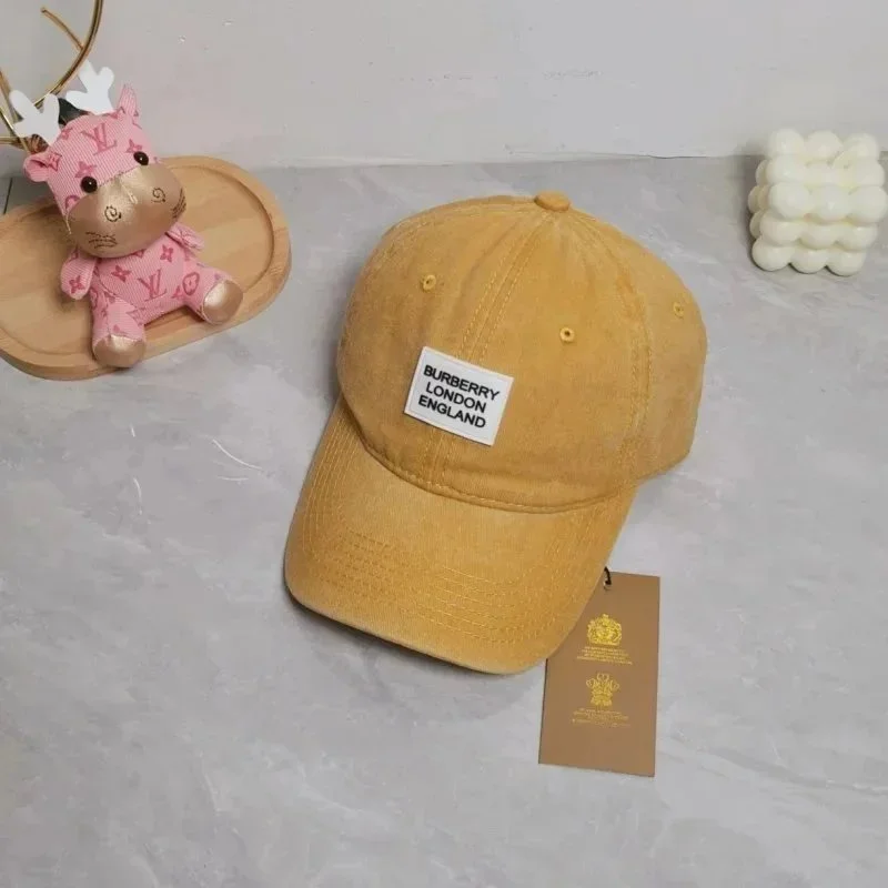 Burberry Burberry London England Mustard Yellow Cap Yellow - 1