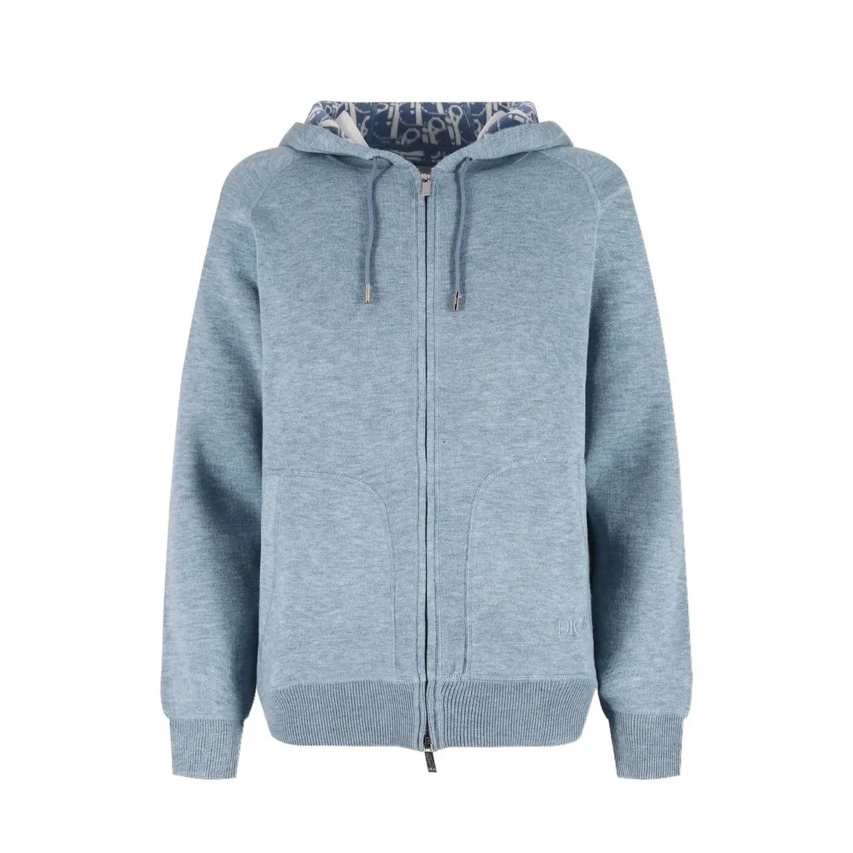 Dior Dior CD Logo Light Blue Hoodie Blue - 1