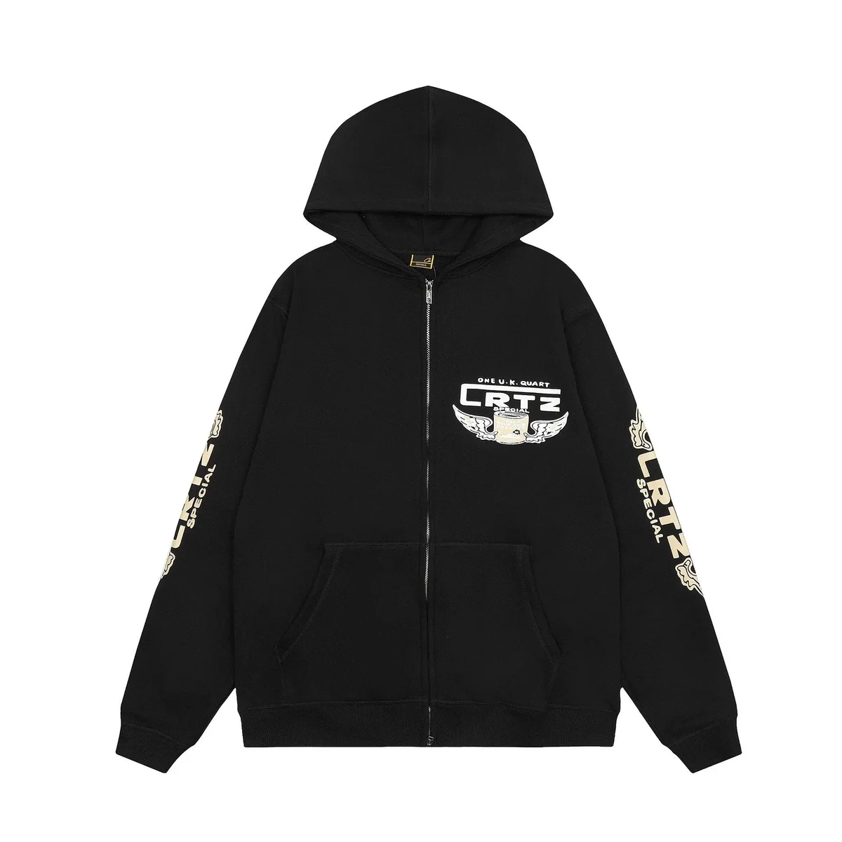 Trapstar Trapstar Shooters Black RTW Zip-Up Hoodie Black - 1