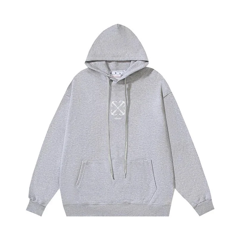 Other Unisex Grey Oversized Hoodie with X Logo Grey - 1