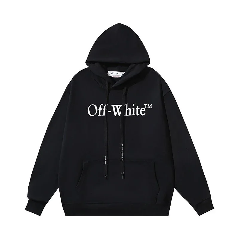 Off-White Off-White OW Out Of Office Black Hoodie Black - 1