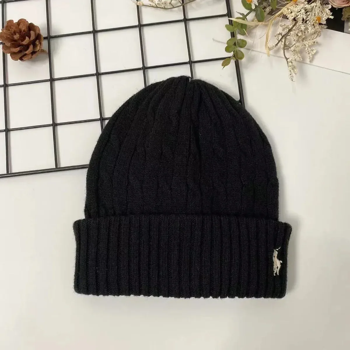 Polo Ralph Lauren Polo Ralph Lauren Big Pony Black Beanie Black - 1