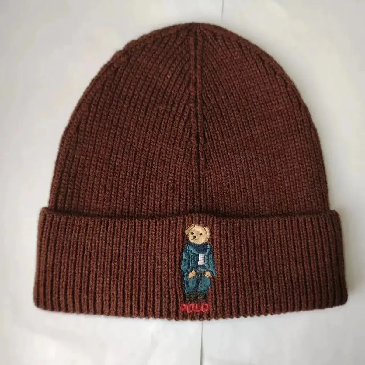 Polo Ralph Lauren Polo Ralph Lauren Polo Bear Beanie Brown Brown - 1