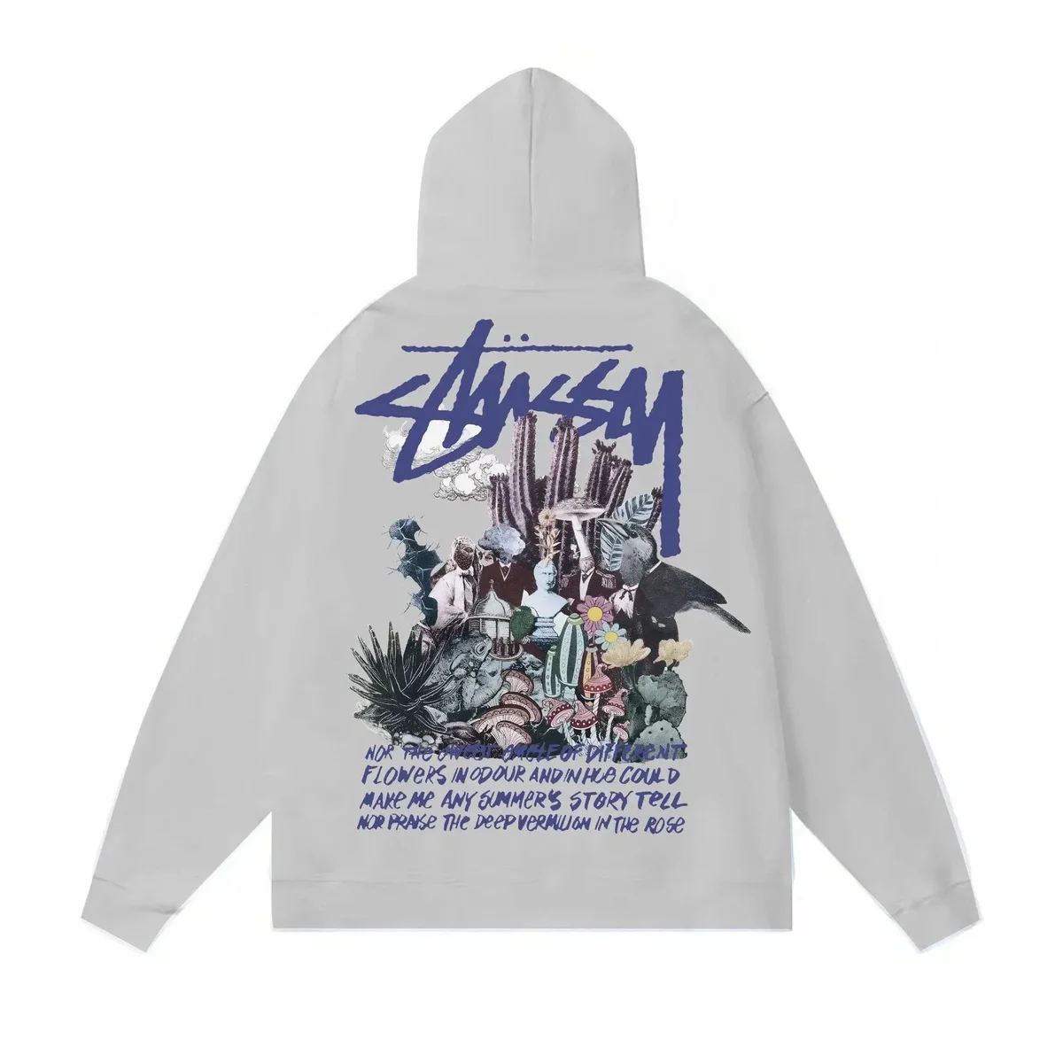 Stussy Stussy Tri-Logo Grey Hoodie Grey - 1