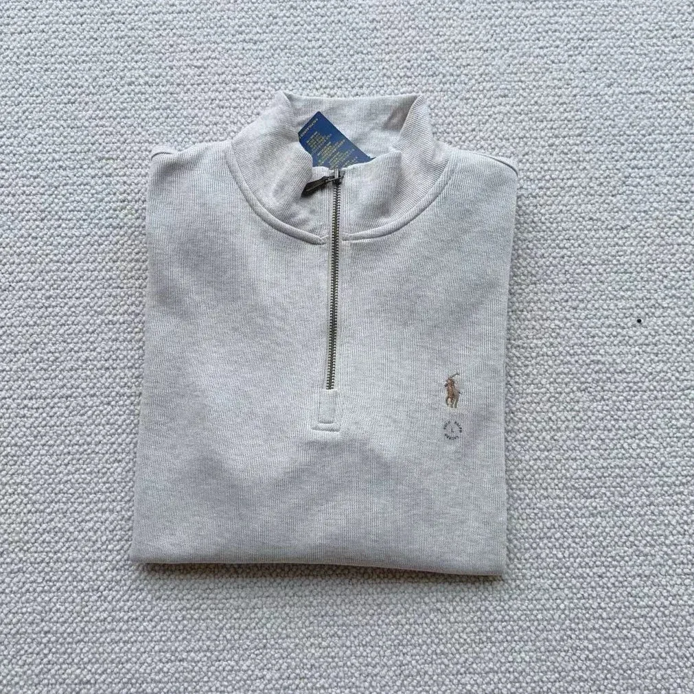 Polo Ralph Lauren Polo Ralph Lauren Classic Logo Quarter-Zip Sweater Beige Beige - 1