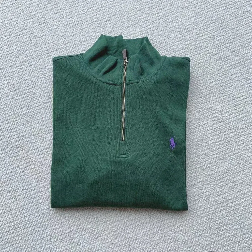 Polo Ralph Lauren Polo Ralph Lauren Classic Logo Green Zip Neck Sweater Green - 1