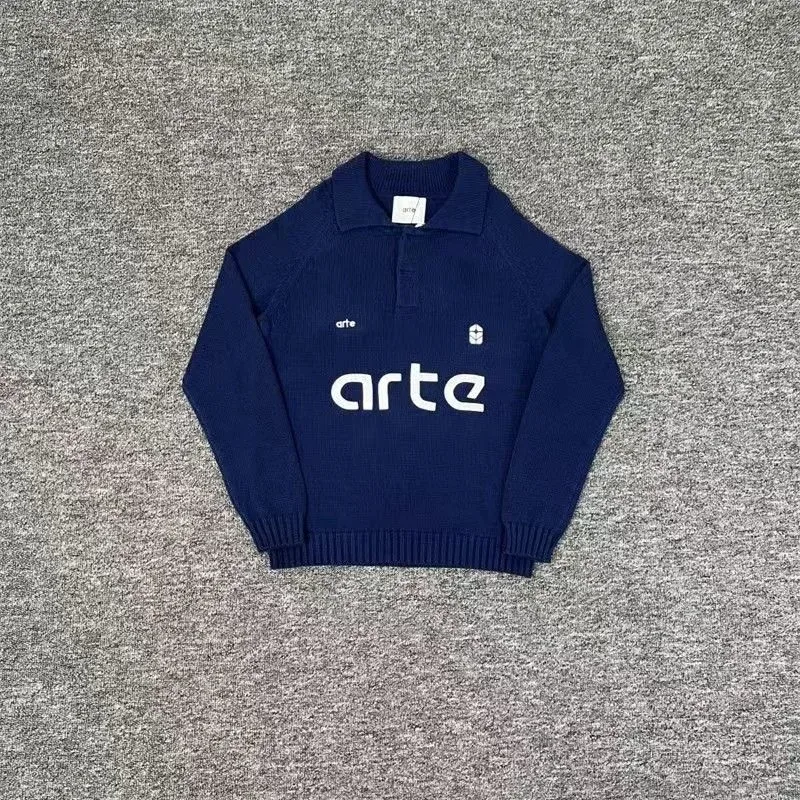 Other Arte Navy Blue Polo Sweater Navy - 1