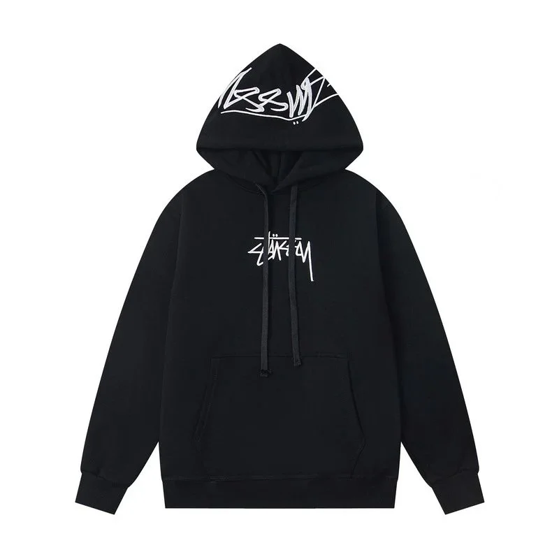 Stussy Stüssy Tri-Logo Hoodie Black Black - 1