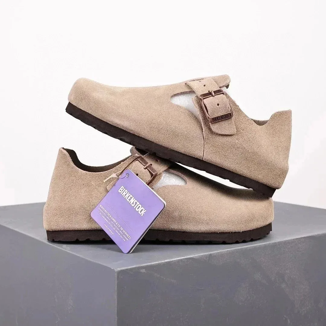 Birkenstock Birkenstock Boston Taupe Sandals Beige - 1