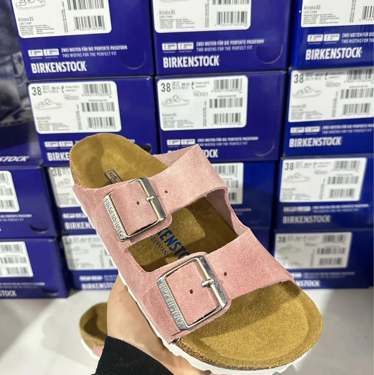 Birkenstock Birkenstock Arizona Double Buckle Pink Sandals Pink