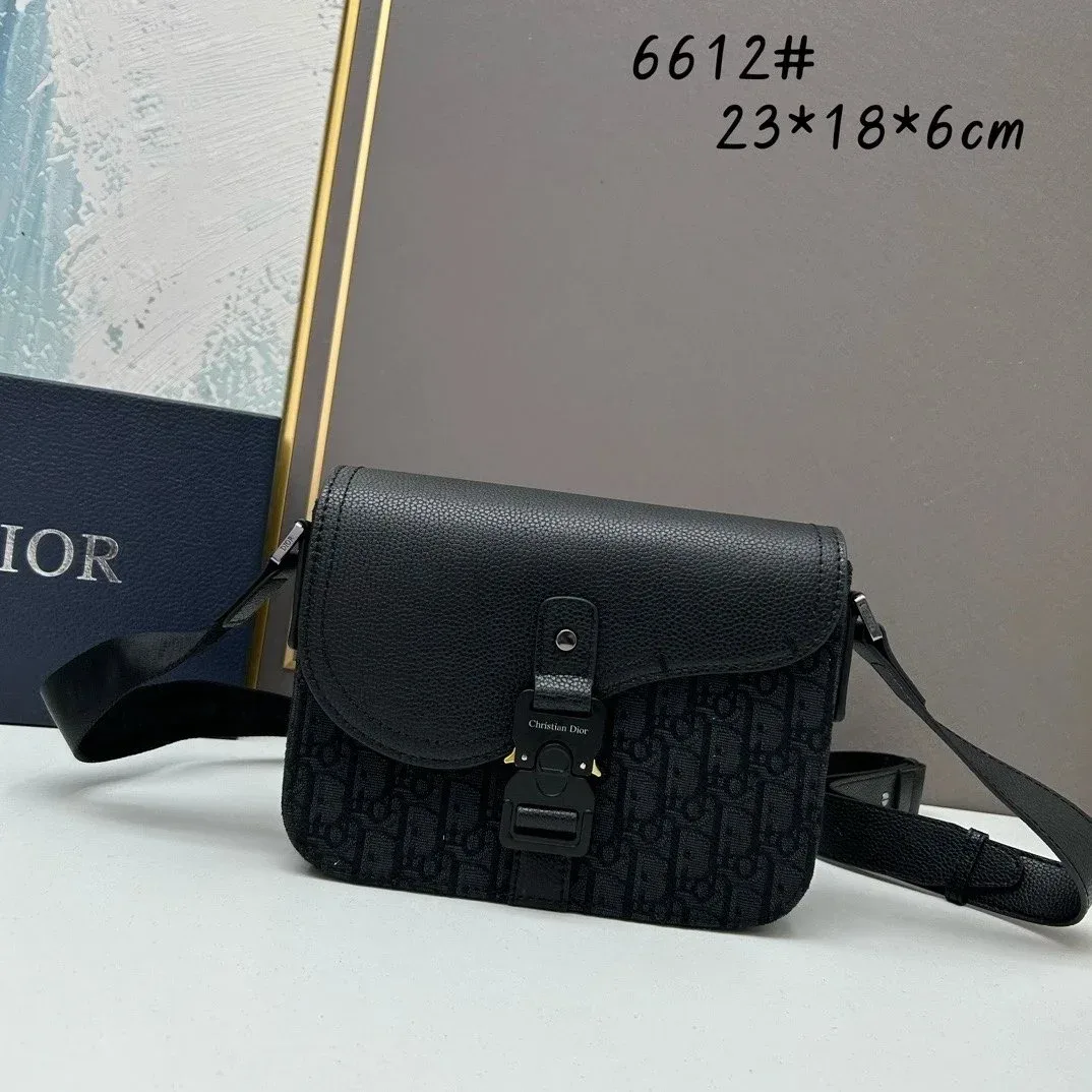 Dior Dior Lady Dior Black Monogram Crossbody Bag Black - 1