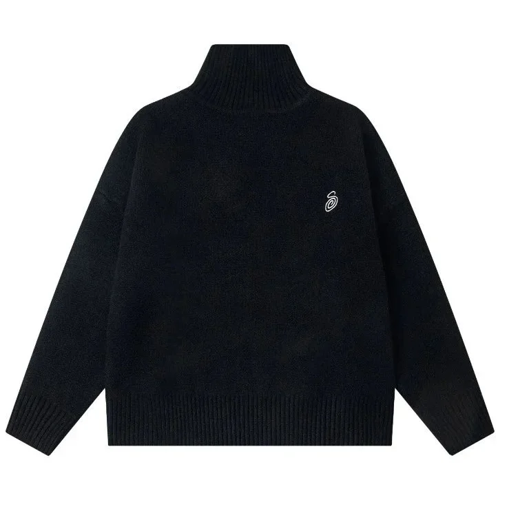 Other Unisex Black '509' Knit Sweater with Embroidered Logo Black - 1
