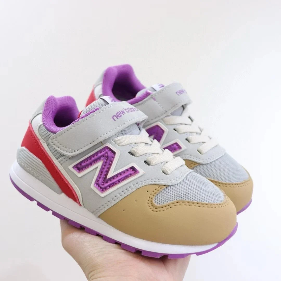 New Balance New Balance 990V6 Grey/Purple Kids Sneakers Grey - 1