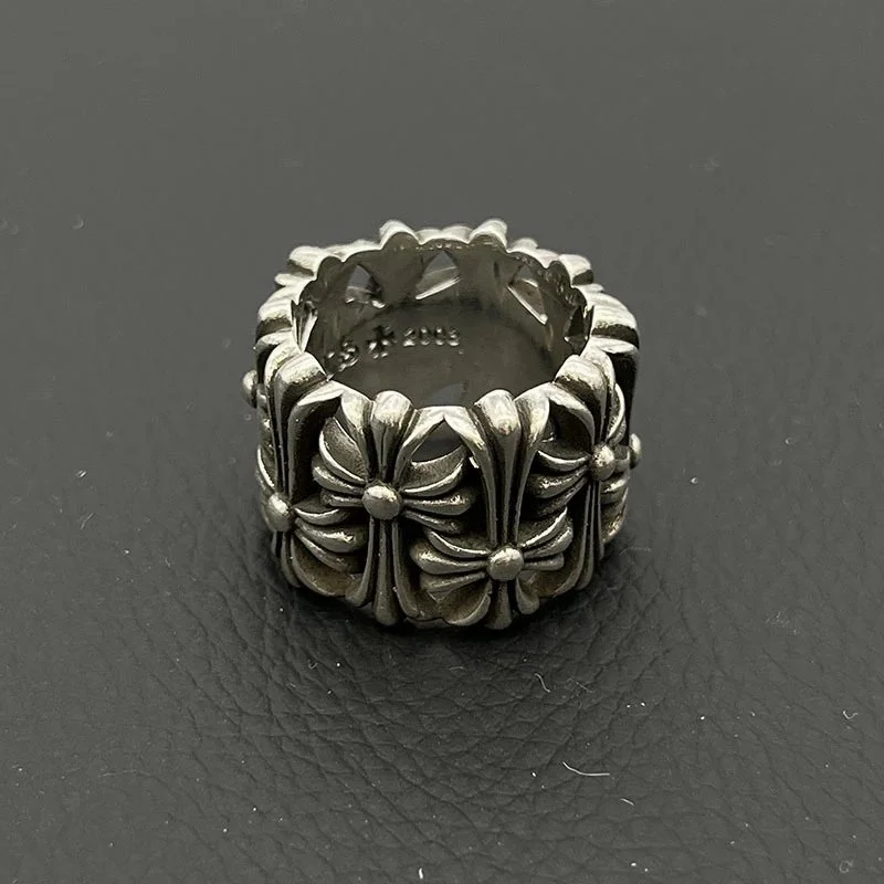 Chrome Hearts Chrome Hearts Cemetery Cross Ring Silver Jewelry Silver - 1