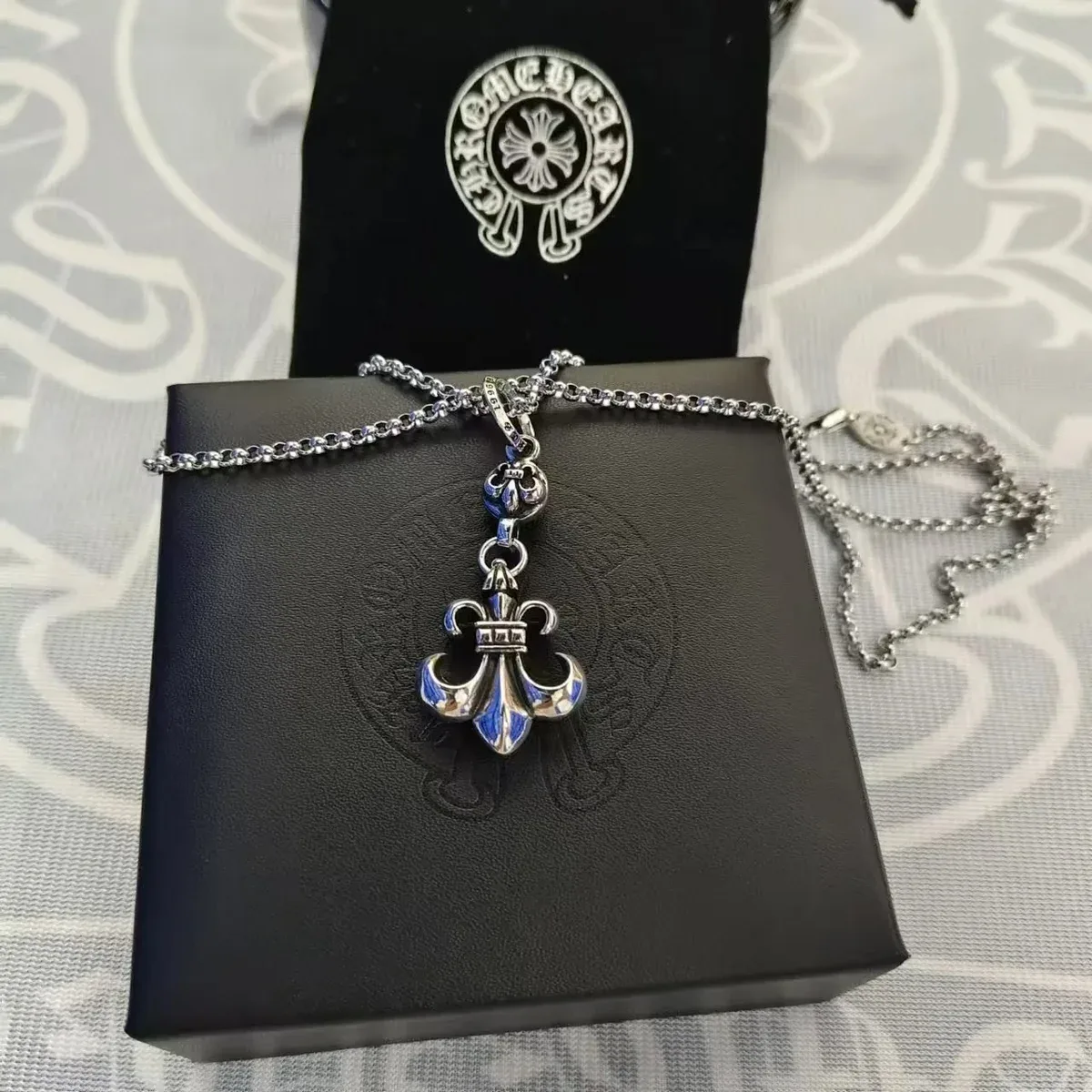 Chrome Hearts Chrome Hearts Fleur de Lis Pendant Necklace Silver Silver - 1