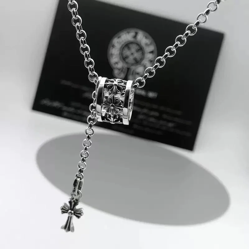Chrome Hearts Chrome Hearts CH Plus Small Waist with Cross Necklace Silver - 1