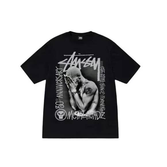 Stussy Stussy 50th Anniversary Black T-Shirt Black - 1