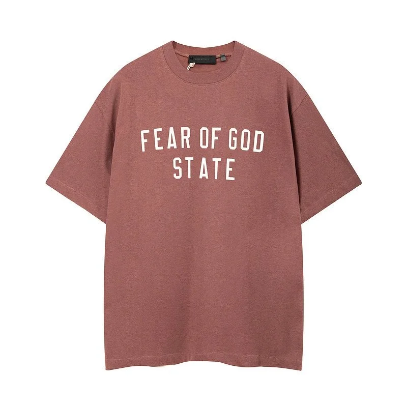Fear of God Fear of God Essentials 'FEAR OF GOD STATE' T-Shirt Brown - 1