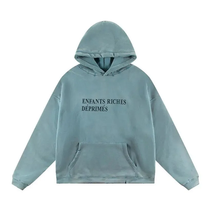 Other Unisex Enfants Riches Déprimés Hoodie in Blue Blue - 1