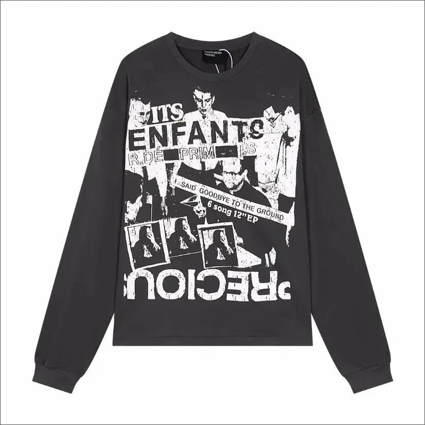 Other Unisex Black Its Enfants Long Sleeve T-Shirt Black - 1