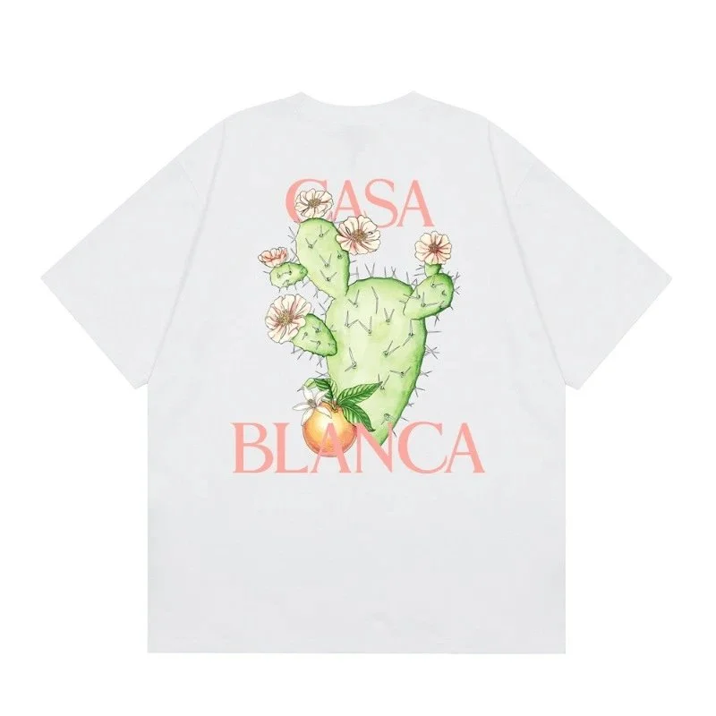 Other CASA BLANCA White Cactus Print T-Shirt White - 1