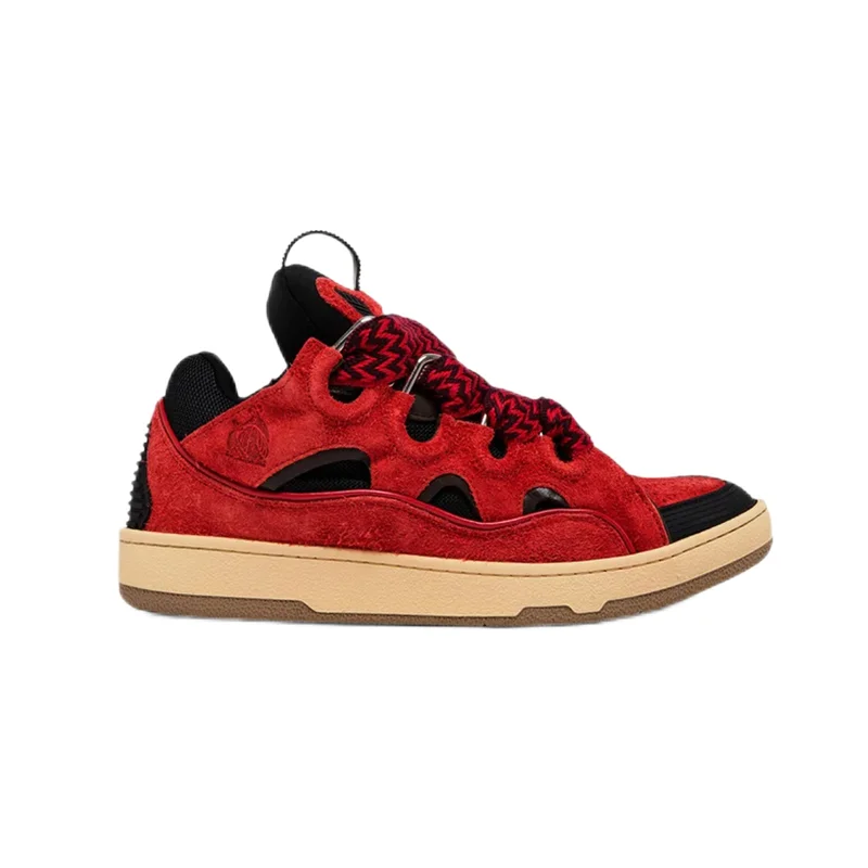 A Bathing Ape A Bathing Ape BAPE STA ABC Camo Red Suede Sneakers Red - 1