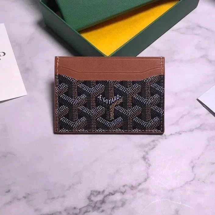 Goyard Goyard Goyardine Card Holder Deep Brown Brown - 1