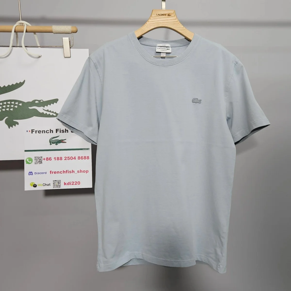 Lacoste Lacoste Classic Crocodile T-Shirt Light Blue Blue - 1