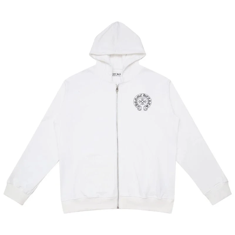 Chrome Hearts Chrome Hearts Zip-Up Hoodie BF5004 White White - 1