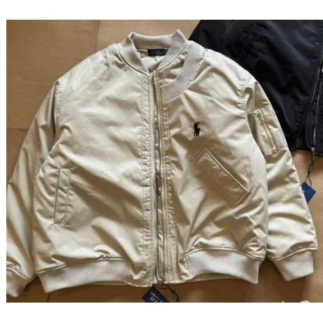 Polo Ralph Lauren Polo Ralph Lauren Classic Logo B-2 White Bomber Jacket White - 1