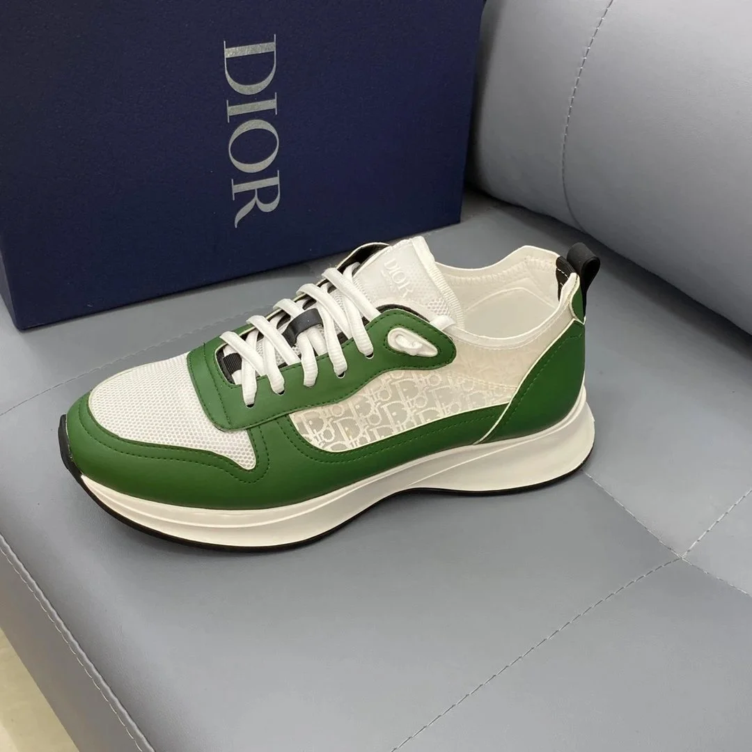 Dior Dior CDG Sneakers Green/White Running Shoes Green - 1